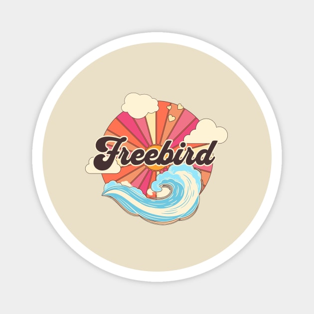 Freebird Ocean Summer Magnet by The Manny Cruz Show